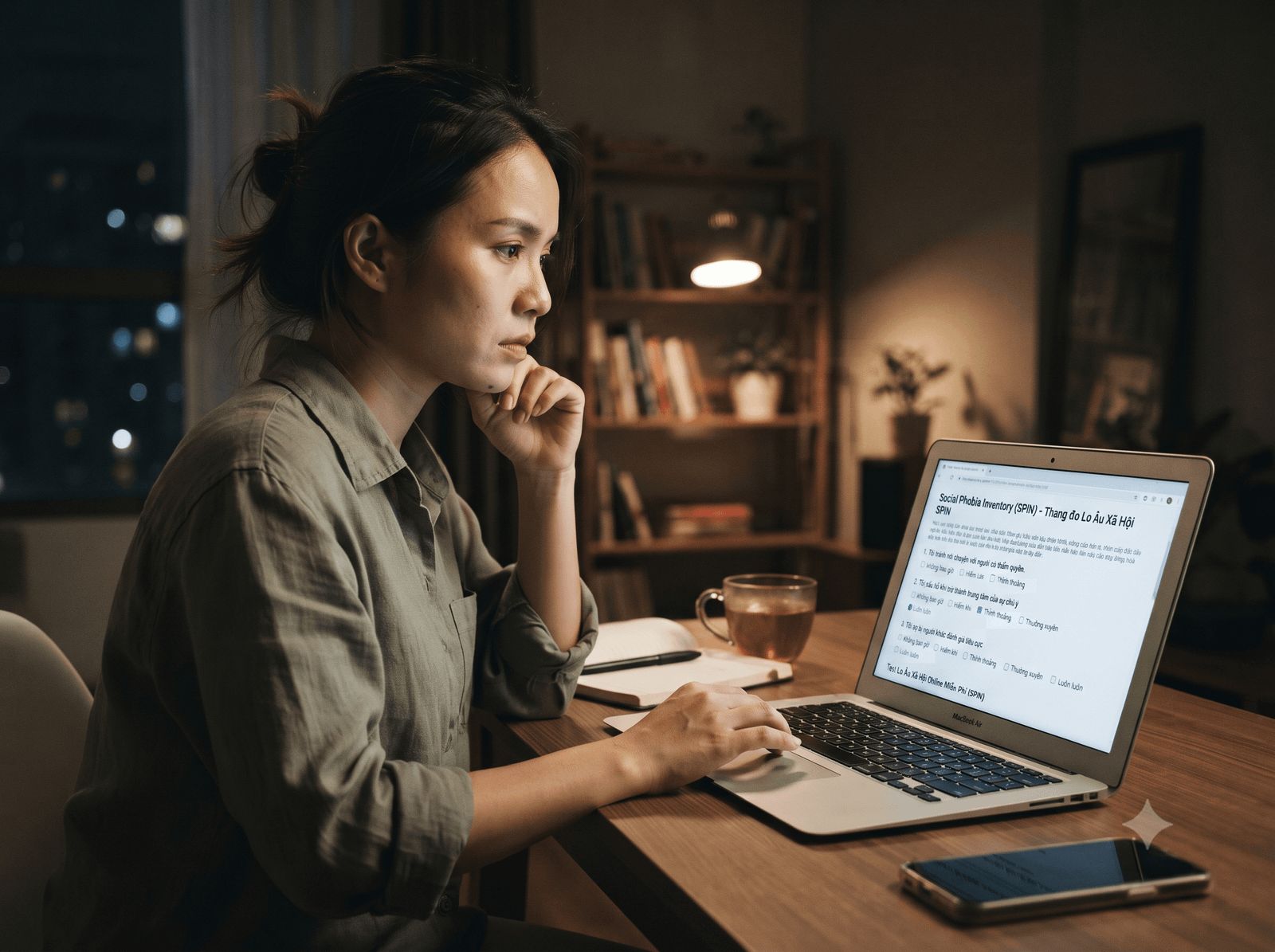 Test lo âu xã hội online miễn phí SPIN: 17 câu hỏi sàng lọc nỗi sợ bị đánh giá