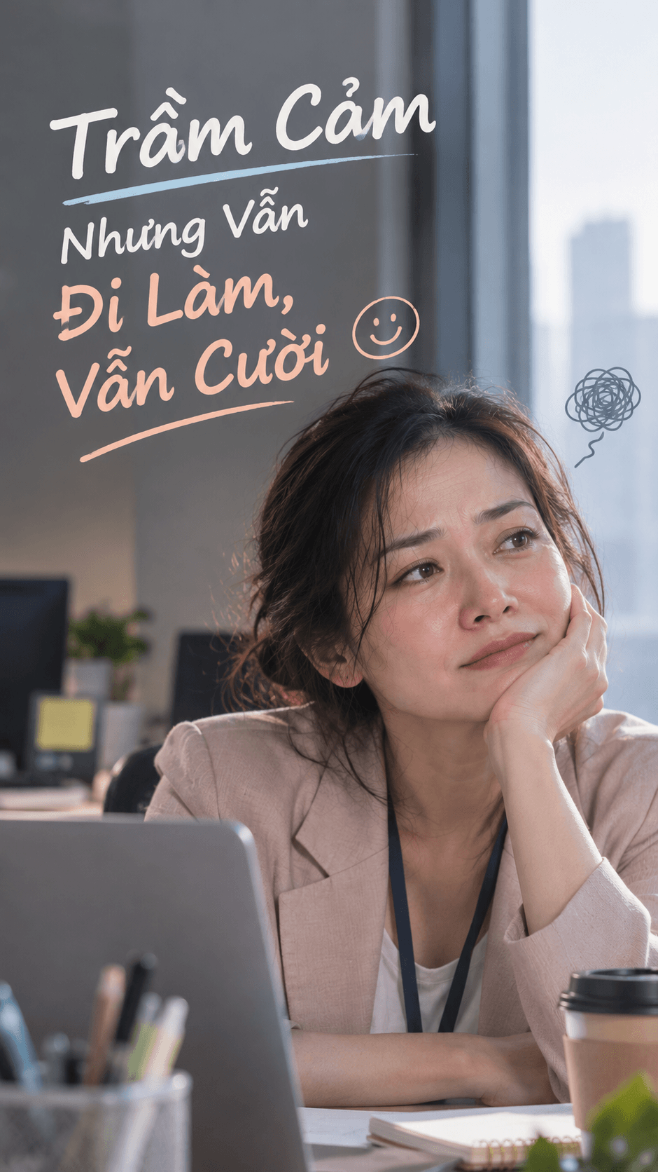 Trầm cảm nhưng vẫn đi làm, vẫn cười